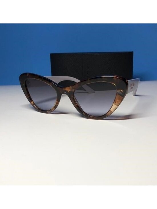 Prada SPR 13Y 07R081 Tortoise Shell Cat-Eye Sunglasses